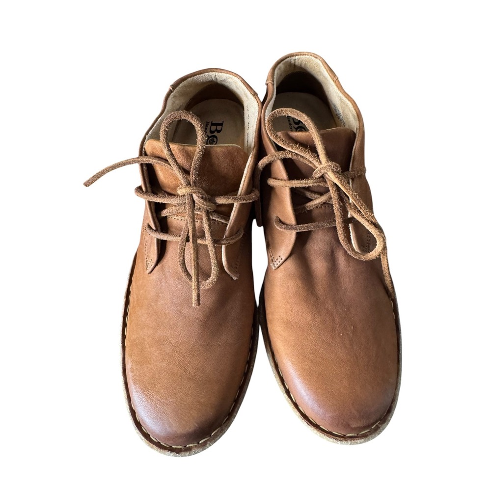 Born Nuala II Leather Chukka Boots Tan Brown Ankle Lace Up Desert Shoes Size 9 - Picture 2 of 8